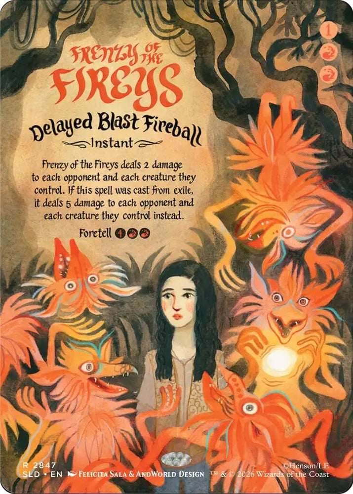Image for Frenzy of the Fireys - Delayed Blast Fireball [Secret Lair Drop Series] (SLD) - Magic: The Gathering