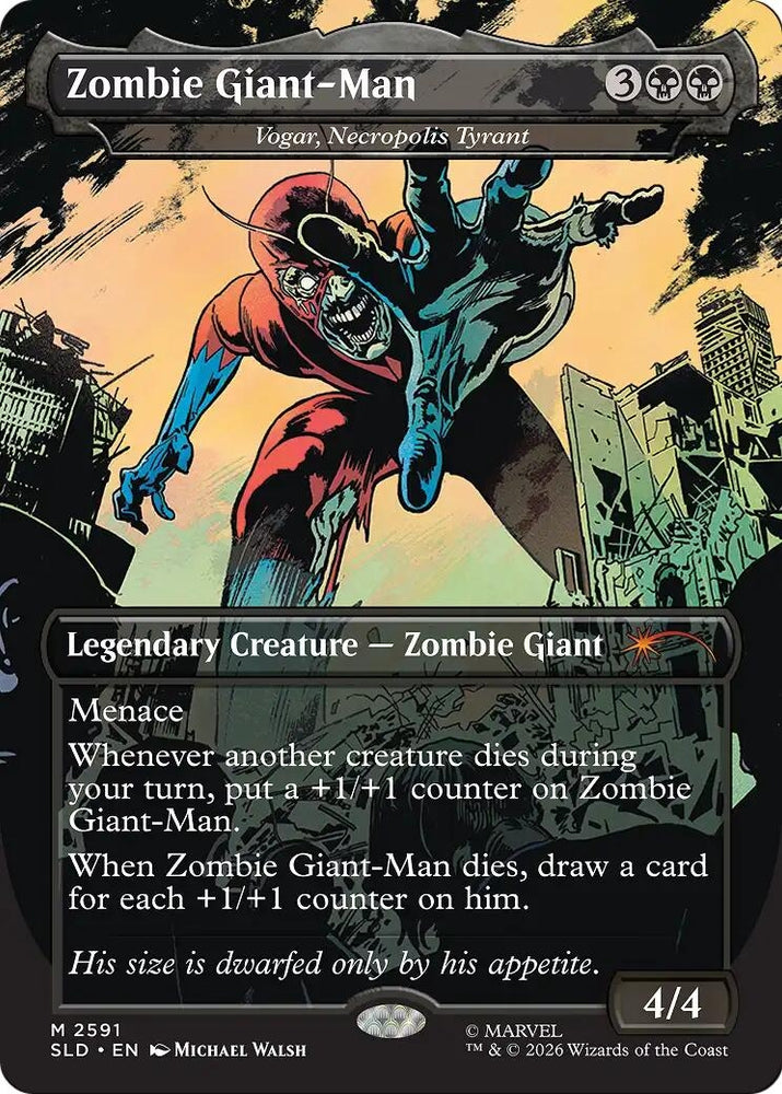 Image for Zombie Giant-Man - Vogar, Necropolis Tyrant [Secret Lair Drop Series] (SLD) - Magic: The Gathering