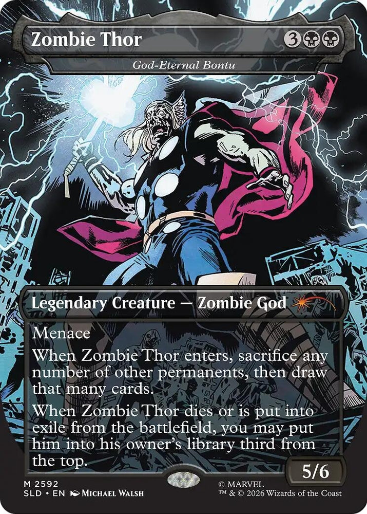 Image for Zombie Thor - God-Eternal Bontu [Secret Lair Drop Series] (SLD) - Magic: The Gathering