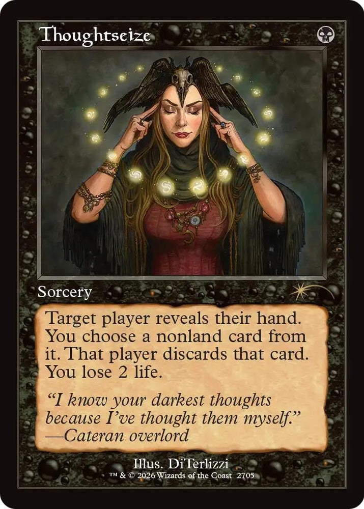 Image for Thoughtseize (2705) (Retro Frame) [Secret Lair Drop Series] (SLD) - Magic: The Gathering