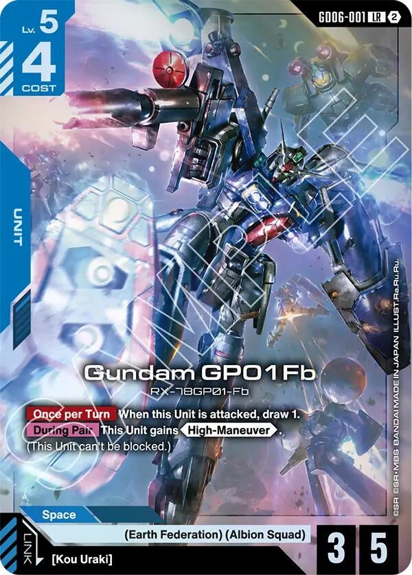 Image for Gundam GP01Fb [Stardust Trails] (GD06) - Gundam Card Game