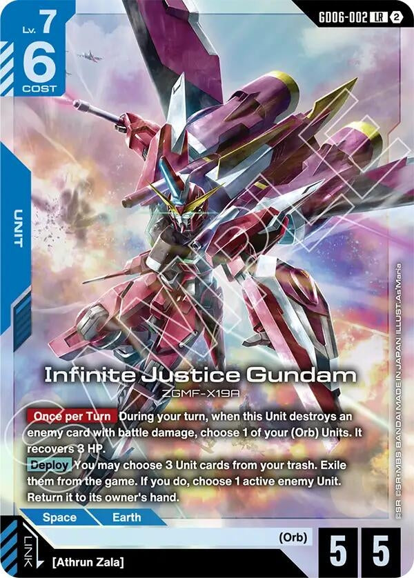 Image for Infinite Justice Gundam [Stardust Trails] (GD06) - Gundam Card Game