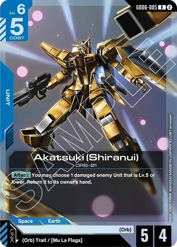 Image for Akatsuki (Shiranui) [Stardust Trails] (GD06) - Gundam Card Game