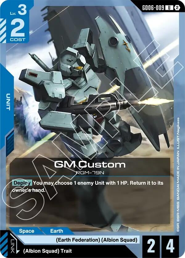 Image for GM Custom [Stardust Trails] (GD06) - Gundam Card Game