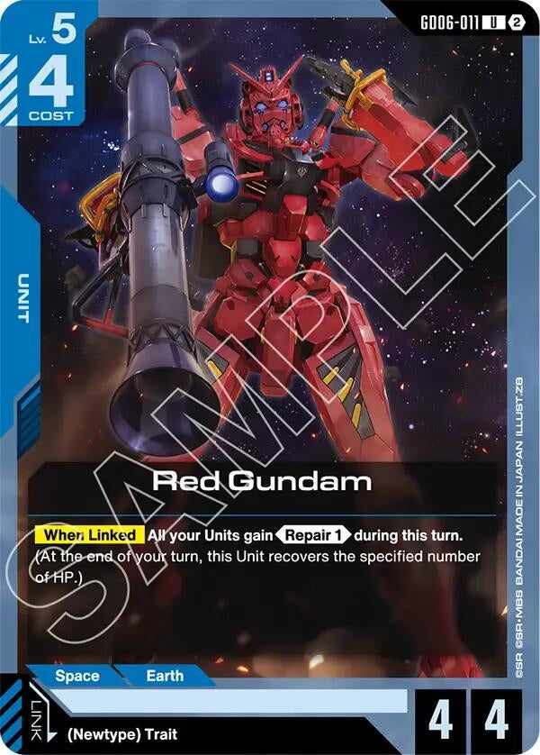 Image for Red Gundam [Stardust Trails] (GD06) - Gundam Card Game
