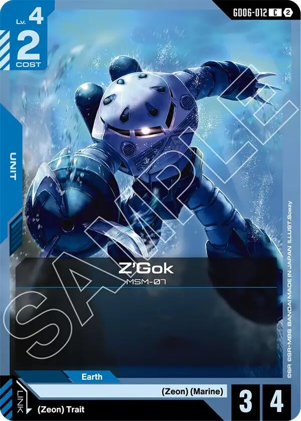 Image for Z'Gok [Stardust Trails] (GD06) - Gundam Card Game