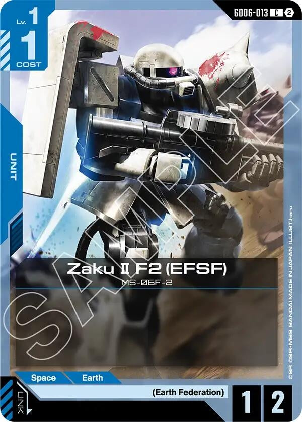 Image for Zaku II F2 (EFSF) [Stardust Trails] (GD06) - Gundam Card Game