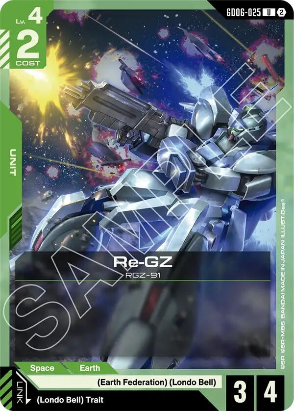 Image for Re-GZ [Stardust Trails] (GD06) - Gundam Card Game
