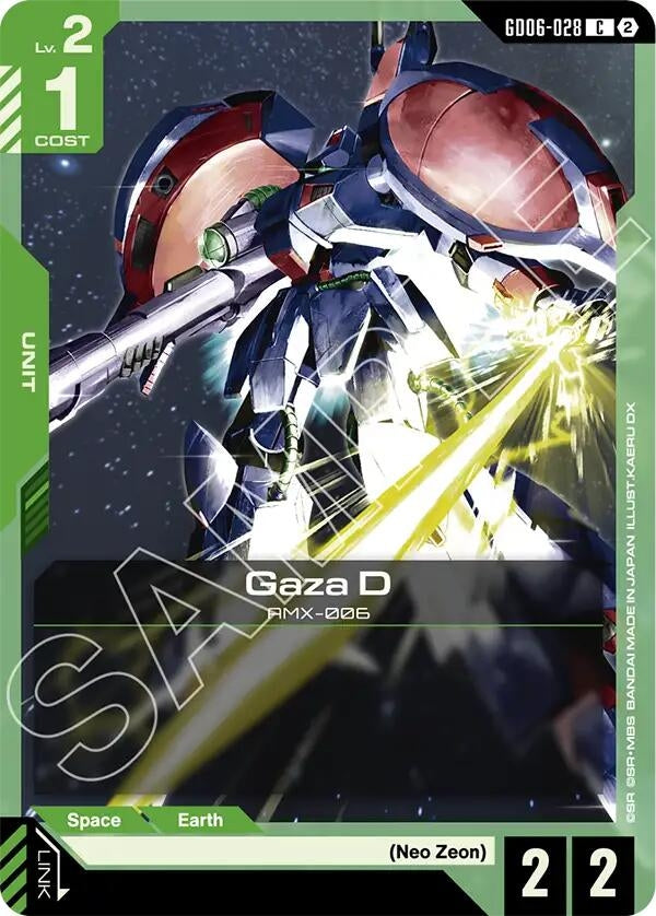 Image for Gaza D [Stardust Trails] (GD06) - Gundam Card Game