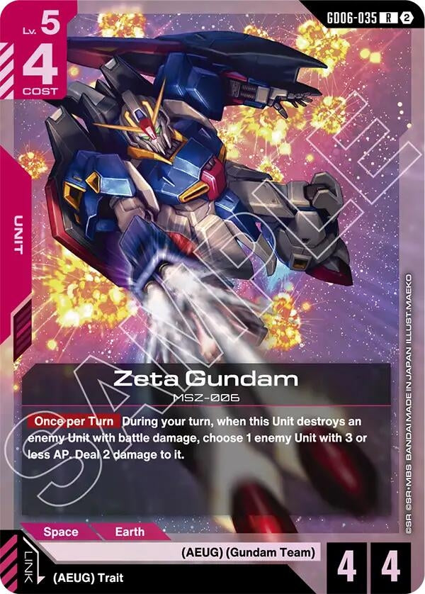 Image for Zeta Gundam [Stardust Trails] (GD06) - Gundam Card Game