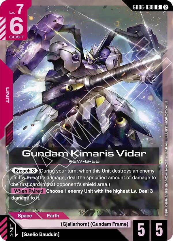 Image for Gundam Kimaris Vidar [Stardust Trails] (GD06) - Gundam Card Game