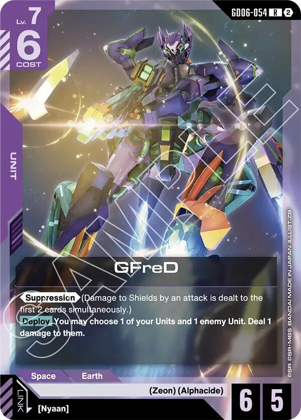 Image for GFreD (GD06-054) [Stardust Trails] (GD06) - Gundam Card Game