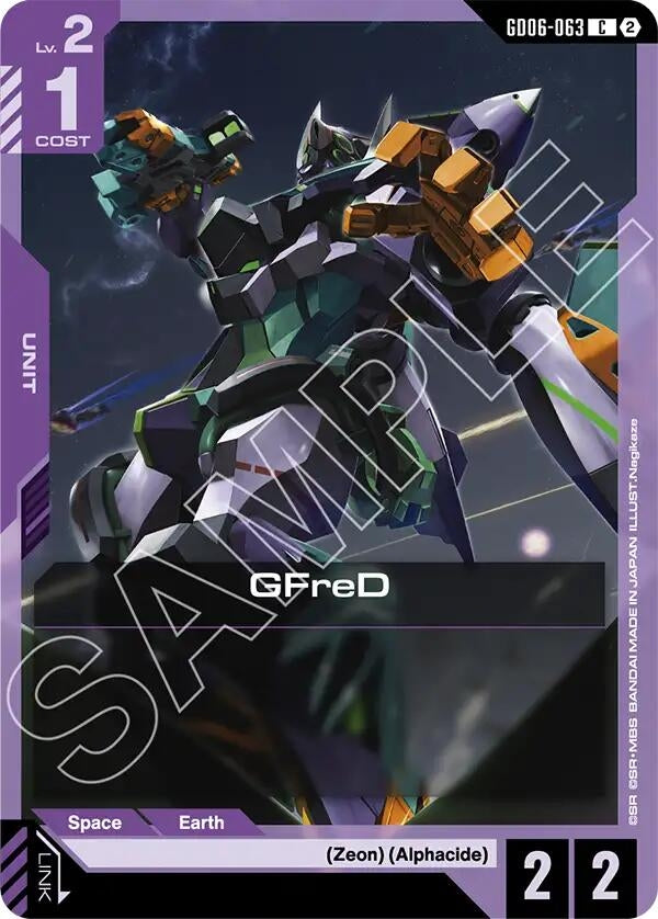 Image for GFreD (GD06-063) [Stardust Trails] (GD06) - Gundam Card Game