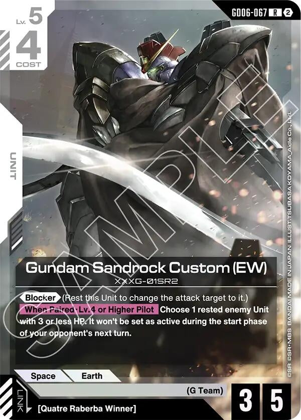 Image for Gundam Sandrock Custom (EW) [Stardust Trails] (GD06) - Gundam Card Game
