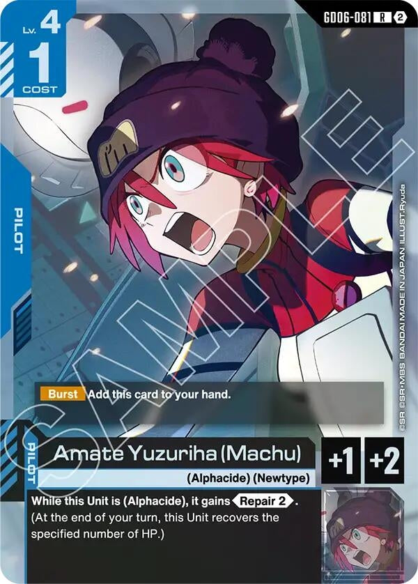 Image for Amate Yuzuriha (Machu) [Stardust Trails] (GD06) - Gundam Card Game