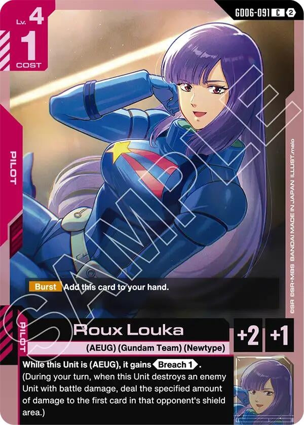 Image for Roux Louka [Stardust Trails] (GD06) - Gundam Card Game