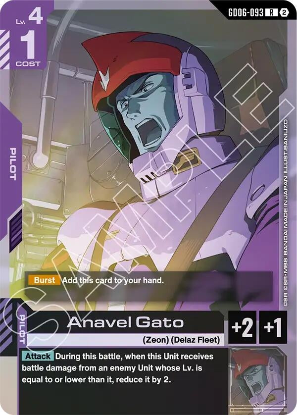 Image for Anavel Gato [Stardust Trails] (GD06) - Gundam Card Game