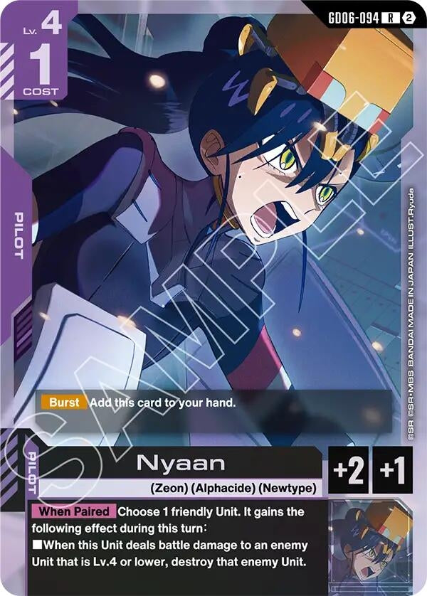 Image for Nyaan [Stardust Trails] (GD06) - Gundam Card Game