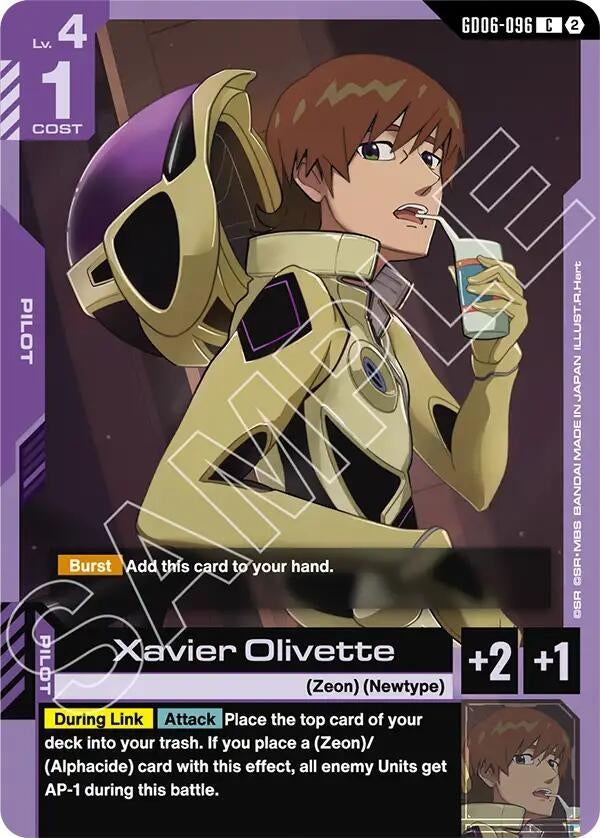 Image for Xavier Olivette [Stardust Trails] (GD06) - Gundam Card Game