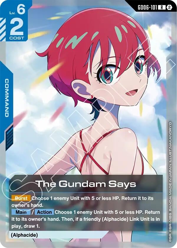 Image for The Gundam Says [Stardust Trails] (GD06) - Gundam Card Game