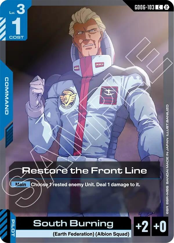 Image for Restore the Front Line [Stardust Trails] (GD06) - Gundam Card Game
