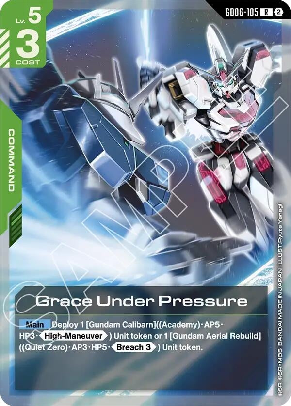 Image for Grace Under Pressure [Stardust Trails] (GD06) - Gundam Card Game