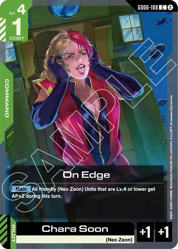 Image for On Edge [Stardust Trails] (GD06) - Gundam Card Game