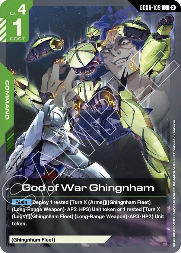 Image for God of War Ghingnham [Stardust Trails] (GD06) - Gundam Card Game