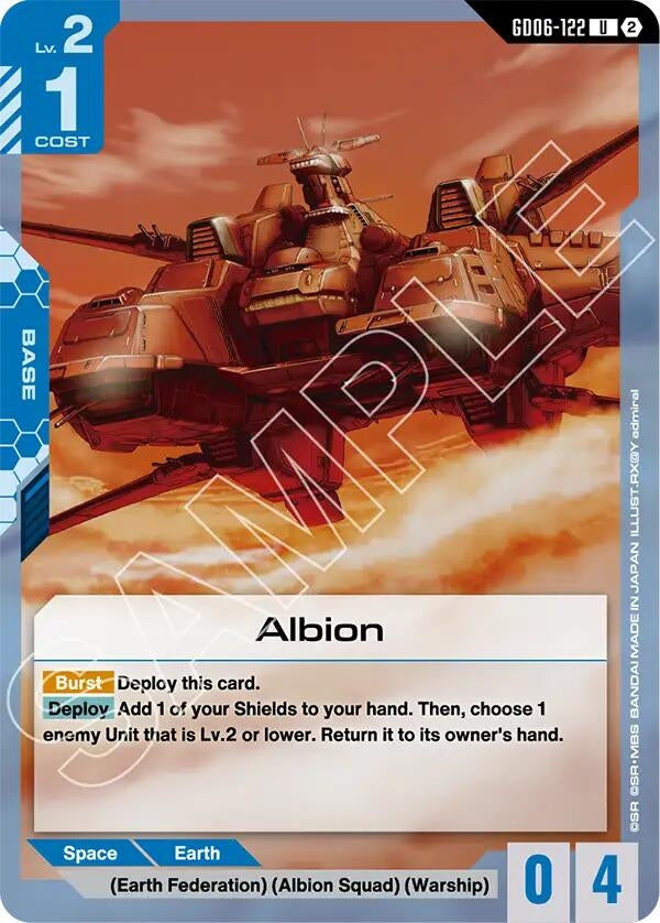 Image for Albion [Stardust Trails] (GD06) - Gundam Card Game