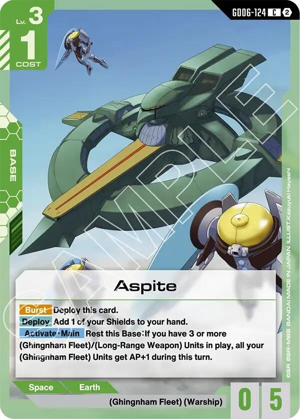 Image for Aspite [Stardust Trails] (GD06) - Gundam Card Game