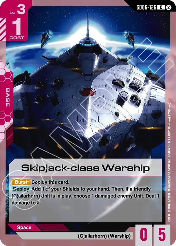 Image for Skipjack-class Warship [Stardust Trails] (GD06) - Gundam Card Game