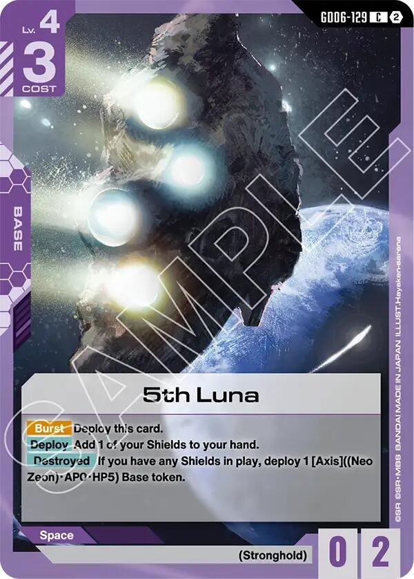 Image for 5th Luna [Stardust Trails] (GD06) - Gundam Card Game