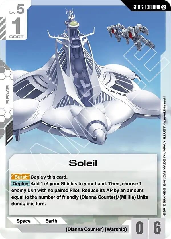 Image for Soleil [Stardust Trails] (GD06) - Gundam Card Game