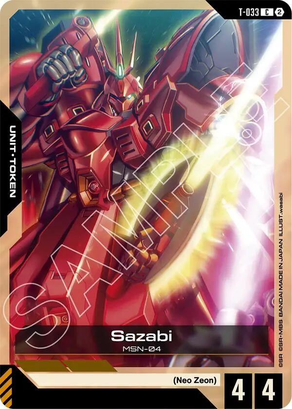 Image for Sazabi (T-033) Token [Stardust Trails] (GD06) - Gundam Card Game