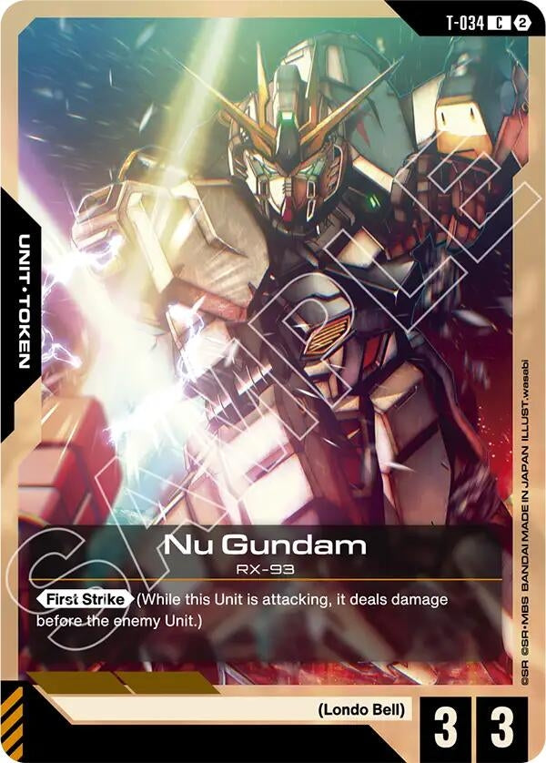 Image for Nu Gundam (T-034) Token [Stardust Trails] (GD06) - Gundam Card Game