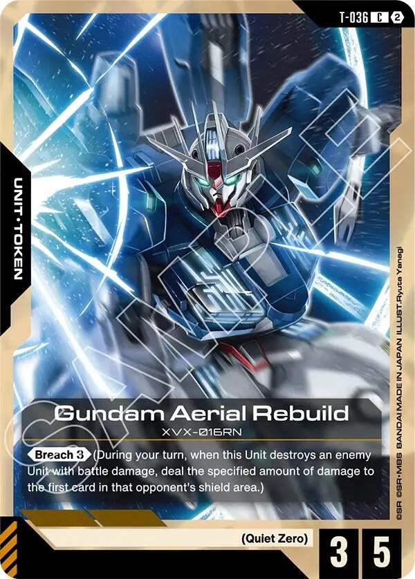 Image for Gundam Aerial Rebuild (T-036) Token [Stardust Trails] (GD06) - Gundam Card Game