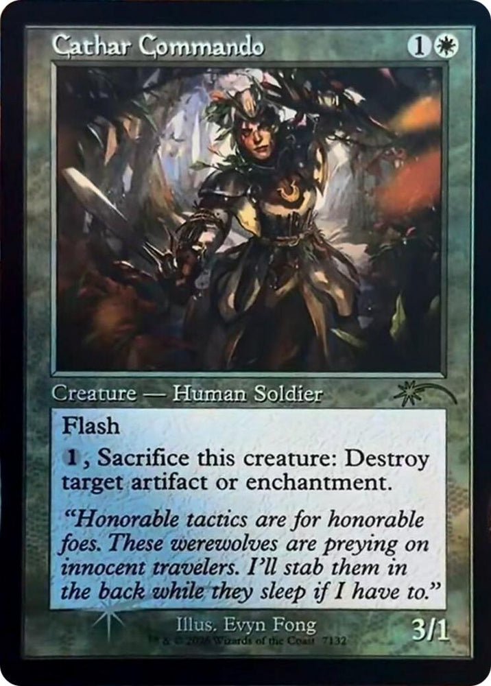 Image for Cathar Commando (Retro Frame) [Secret Lair Drop Series] (SLD) - Magic: The Gathering