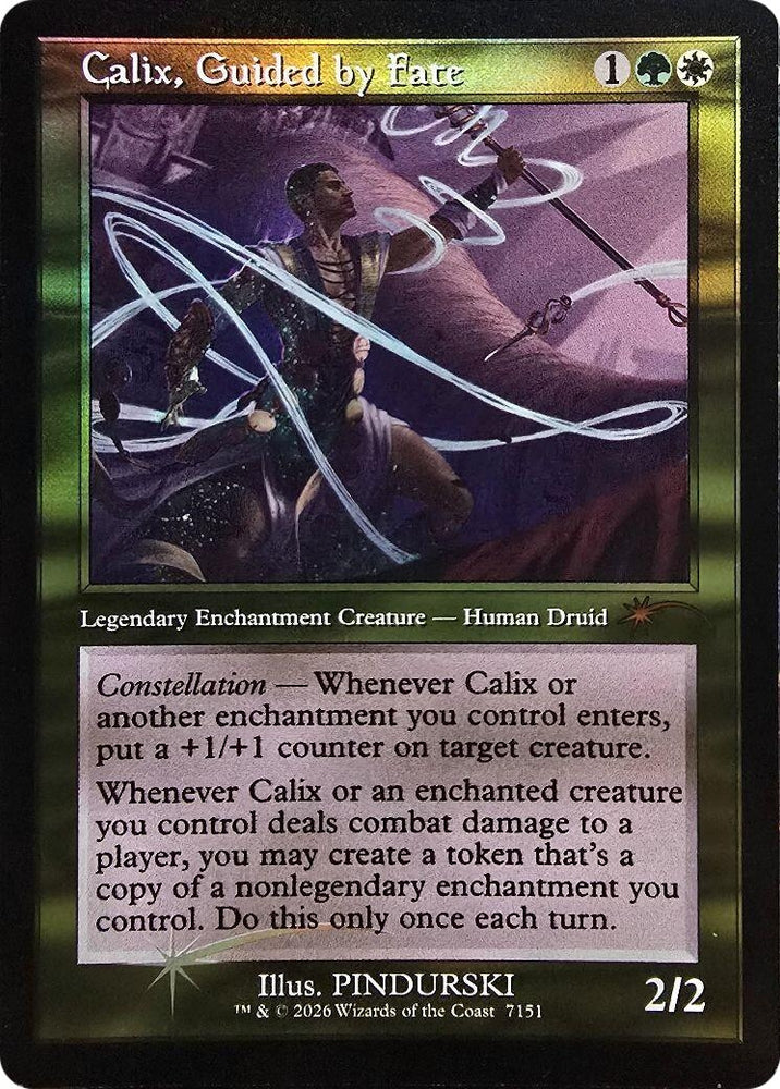 Image for Calix, Guided by Fate (Retro Frame) [Secret Lair Drop Series] (SLD) - Magic: The Gathering
