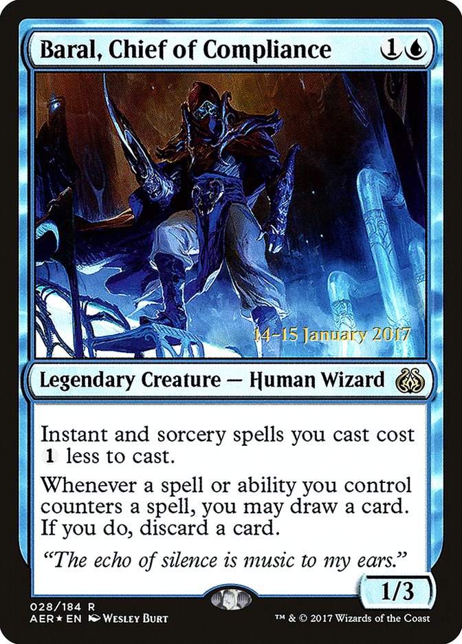 Baral, Chief of Compliance  (Prerelease) [Aether Revolt Prerelease Promos]