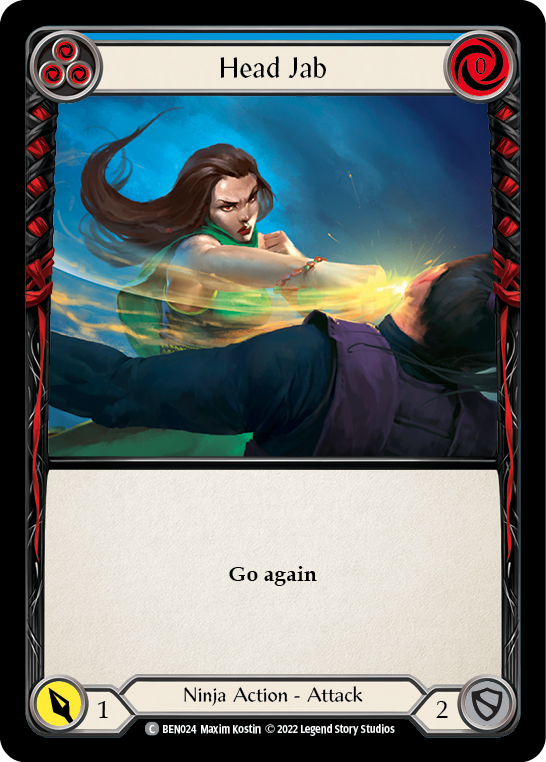 Head Jab (Blue) [BEN024] [Outsiders Benji Blitz Deck]