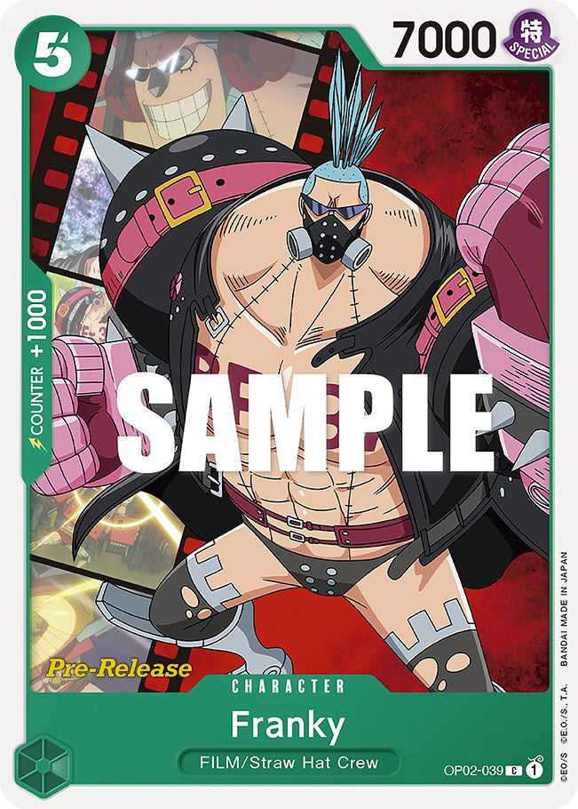 Franky (OP02-039) [Paramount War Pre-Release Cards]
