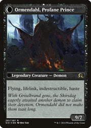 Westvale Abbey // Ormendahl, Profane Prince (Prerelease) [Shadows over Innistrad Prerelease Promos]