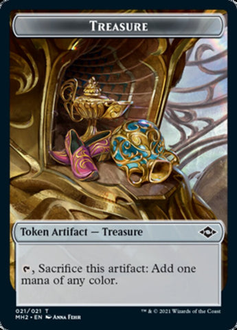 Crab Token // Treasure Token (#21) [Modern Horizons 2 Tokens]