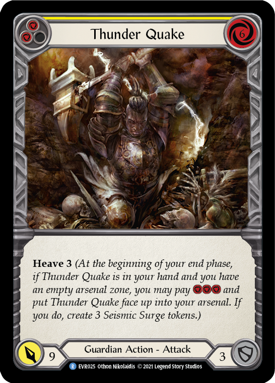 Thunder Quake (Yellow) [EVR025] (Everfest) Rainbow Foil