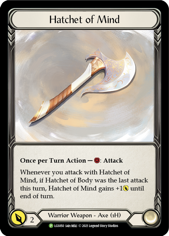Hatchet of Mind [LGS050] (Promo) Cold Foil