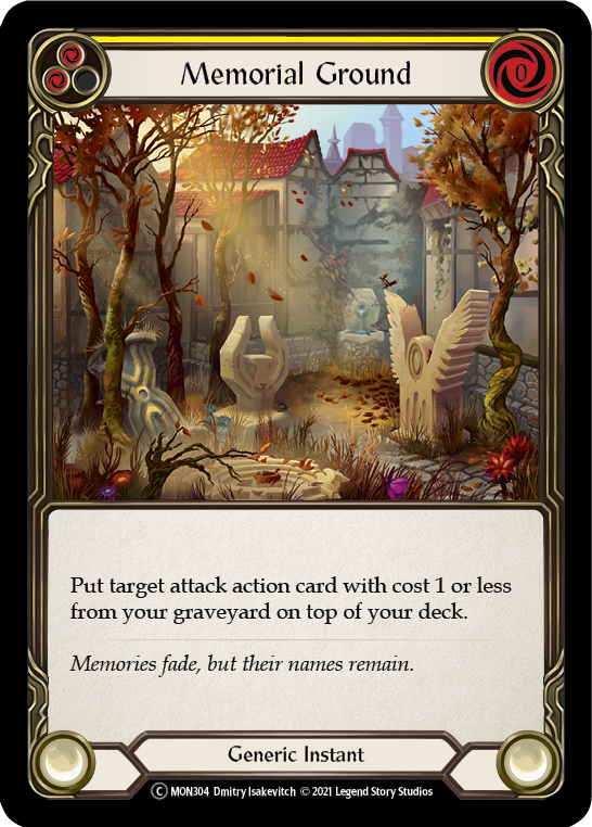 Memorial Ground (Yellow) [U-MON304-RF] (Monarch Unlimited) Unlimited Rainbow Foil