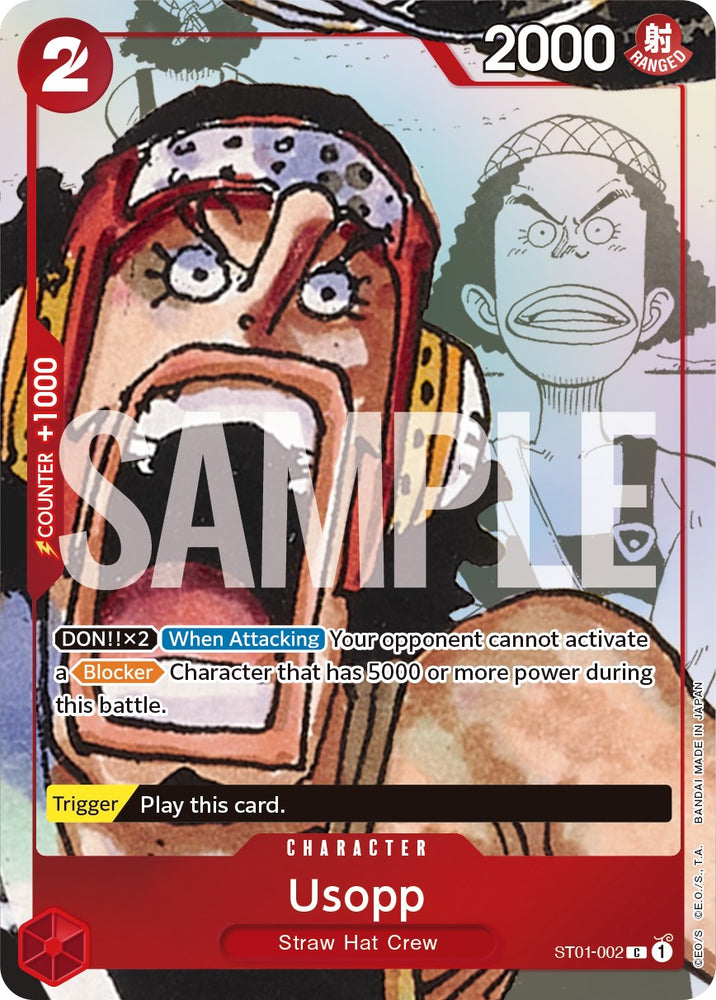 Usopp (Alternate Art) (ST01-002) [One Piece Promotion Cards]