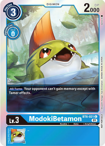 ModokiBetamon [BT6-021] (Premium Deck Set Lucky Pack) [Double Diamond Promos]