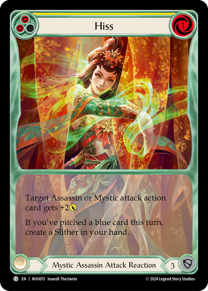 Hiss (Yellow) [NUU015] [Part the Mistveil Nuu Blitz Deck]