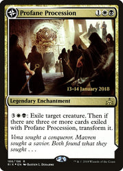 Profane Procession // Tomb of the Dusk Rose (Prerelease) [Rivals of Ixalan Prerelease Promos]